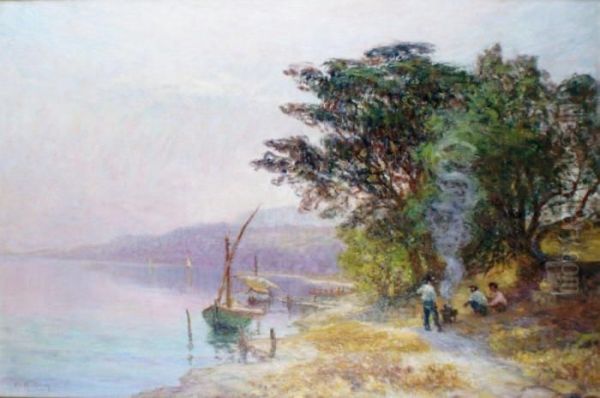 Pecheurs Pres D'une Fontaine Au Bordde La Mediterranee - view 1