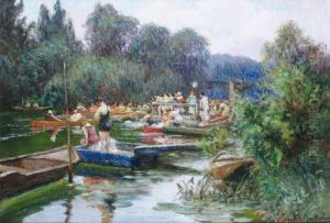 La Baignade Sur La Marne Pres De Lavarenne La Baignade Sur La Marne Pres De Lavarenne