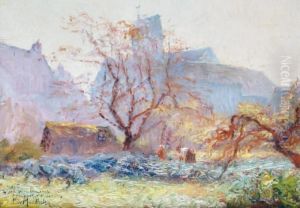 Potager Pres De L'eglised'itteville by Francois Richard De Montholon
