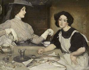 Lotty and a lady by George Lambert