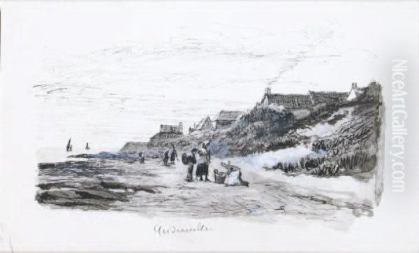 Femme Sur La Plage Aaudresselles - view 1