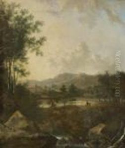 Sudliche Flusslandschaft Mit
Figurenstaffage. by Frederick De Moucheron
