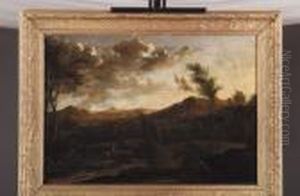 A Landscape With A Stag Hunt