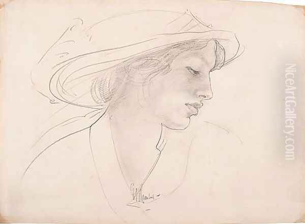 Woman's head - view 1