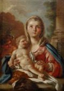 Madonna Med Barnet by Francesco de Mura