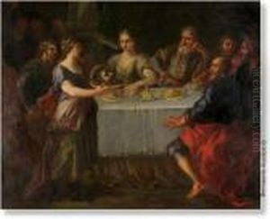 Presented. Canvas by Francesco de Mura