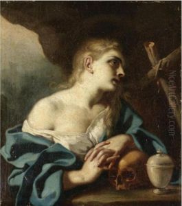 The Penitent Magdalene by Francesco de Mura