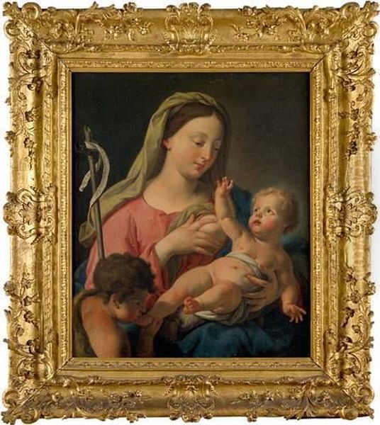 La Vierge, L'enfant Jesus Et Saint Jean Baptiste - view 1