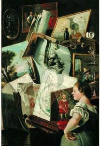 Nature Morte Au Pele-mele De Gravures Et De Tableaux by Francesco de Mura
