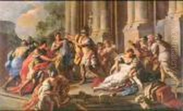 Horatius Slaying His Sister After The Defeat Of The Curiatii - view 1
