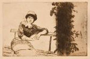 Etude Dans Mon Jardin by Giuseppe de Nittis