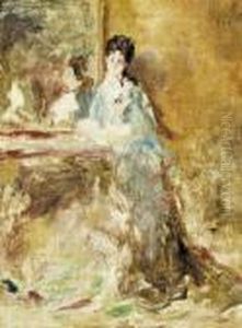 Studio Di Giovane Signora In Interno by Giuseppe de Nittis