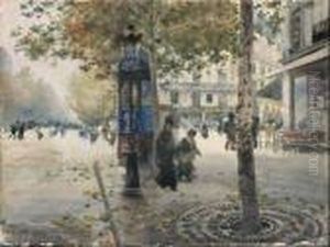 Boulevard Haussmann by Giuseppe de Nittis