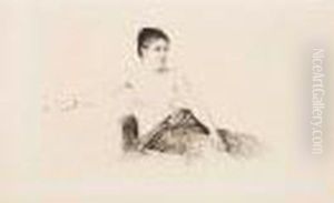 Femme Nue A Mi Corps by Giuseppe de Nittis