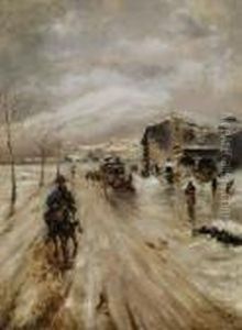 Paesaggio Con Neve by Giuseppe de Nittis