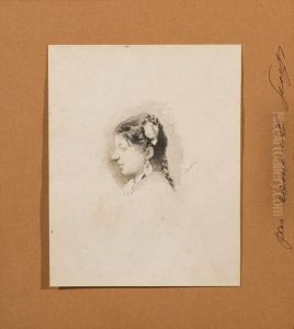 Profilo Di Giovane Donna by Giuseppe de Nittis