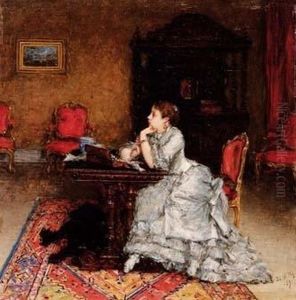 Lettera D'amore - 1869 by Giuseppe de Nittis