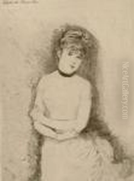 Jeune Femme Decolletee, 1880 Ca. - view 1