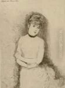 Jeune Femme Decolletee, 1880 Ca. Jeune Femme Decolletee, 1880 Ca.