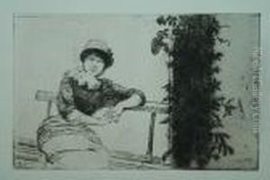 "etu De Dans Mon Jardin" 1881 by Giuseppe de Nittis