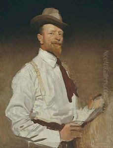 Self-portrait (unfinished) by George Lambert