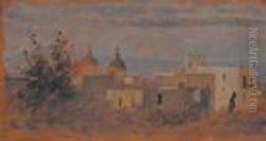 Paesaggio Con Case by Giuseppe de Nittis