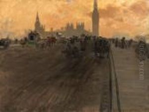 Westminster Bridge Ii by Giuseppe de Nittis