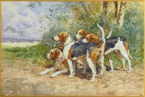 Relais De Chiens De Meute by Charles Olivier De Penne