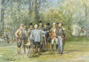 Company Of Riders by Charles Olivier De Penne