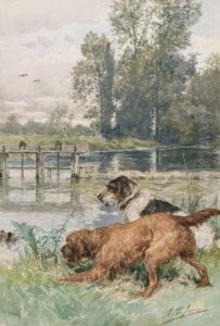 La Chasse Aux Canards by Charles Olivier De Penne