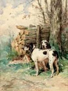 Le Relais De Chiens by Charles Olivier De Penne
