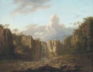 The Great Fall of the Tees, Durham by George Lambert