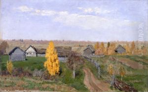 Golden Autumn in the Village, 1889 by Isaak Ilyich Levitan