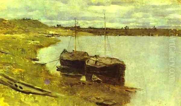Barges The Volga 1889 - view 1