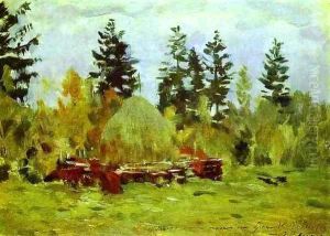 A Haystack Study 1894 by Isaak Ilyich Levitan