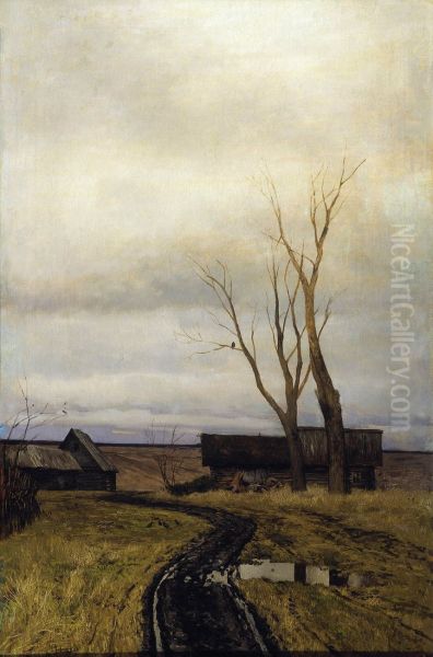 Autumn Road in a Village 1877 - view 1