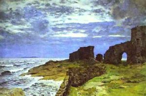 Remains of the Past Twilight Finland 1897 by Isaak Ilyich Levitan