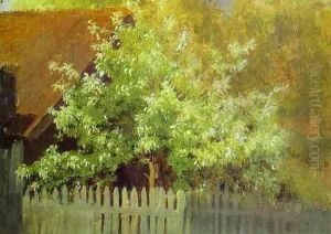 Bird Cherry Tree 1885 by Isaak Ilyich Levitan