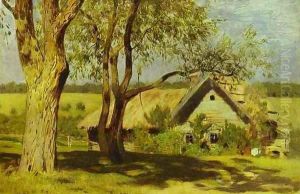 House with Broom Trees Study 1885 House with Broom Trees Study 1885