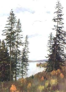 In the North 1896 by Isaak Ilyich Levitan