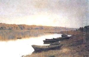 On the river Volga 1888 by Isaak Ilyich Levitan