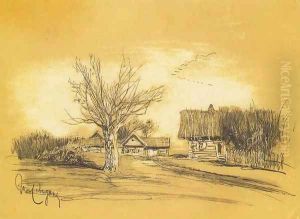 Spring in the village by Isaak Ilyich Levitan