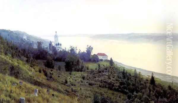 Evening The Golden Plyos 1889 by Isaak Ilyich Levitan