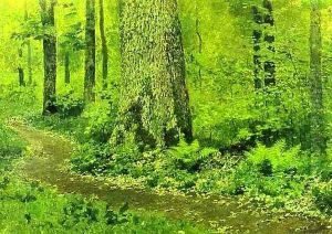 Footpath in a Forest Ferns 1895 by Isaak Ilyich Levitan