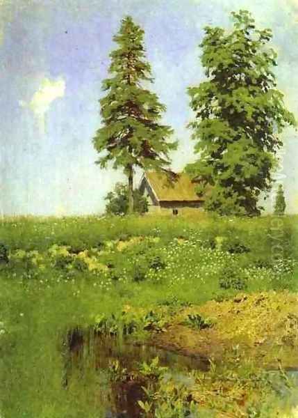 Small Hut in a Meadow Study - view 1