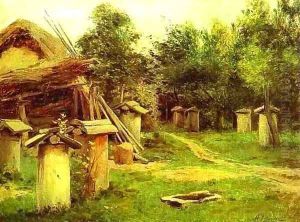 The Apiary Date unknown by Isaak Ilyich Levitan