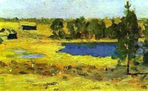 The Lake Barns at the Edge of a Forest 1898 1899 by Isaak Ilyich Levitan