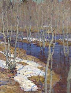 The thaw by Isaak Ilyich Levitan