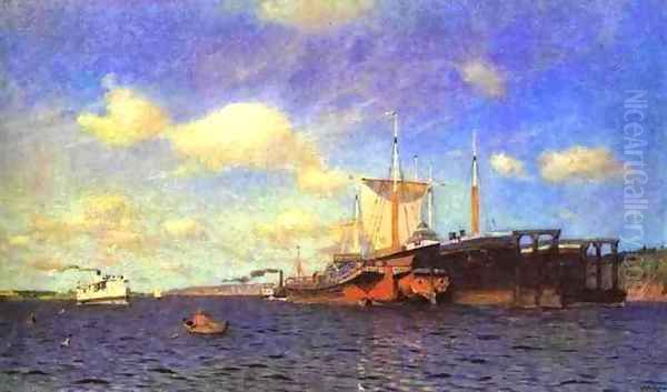 Fresh Wind Volga 1895 by Isaak Ilyich Levitan