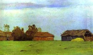 Landscape with Buildings by Isaak Ilyich Levitan